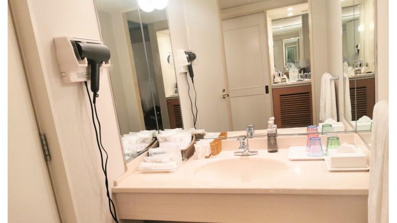 ホテルの洗面台